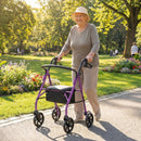 Rollator Walker with Seat and Height Adjustable Handles by DirectDeals