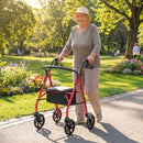 Rollator Walker with Seat and Height Adjustable Handles by DirectDeals