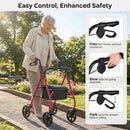 Rollator Walker with Seat and Height Adjustable Handles by LJGDeals