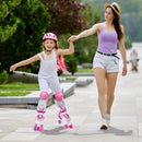 Roller Skates for Teens 4 Sizes Adjustable with Light-up Wheels for Boys Girls Ages 13+ by LJGDeals