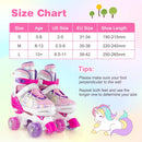 Roller Skates for Teens 4 Sizes Adjustable with Light-up Wheels for Boys Girls Ages 13+ by LJGDeals