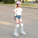 Roller Skates for Teens 4 Sizes Adjustable with Light-up Wheels for Boys Girls Ages 13+ by LJGDeals