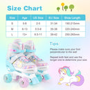 Roller Skates for Teens 4 Sizes Adjustable with Light-up Wheels for Boys Girls Ages 13+