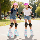 Roller Skates for Teens 4 Sizes Adjustable with Light-up Wheels for Boys Girls Ages 13+ by LJGDeals