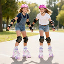 Roller Skates for Teens 4 Sizes Adjustable with Light-up Wheels for Boys Girls Ages 13+ by LJGDeals
