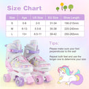 Roller Skates for Teens 4 Sizes Adjustable with Light-up Wheels for Boys Girls Ages 13+ by LJGDeals