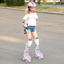 Roller Skates for Teens 4 Sizes Adjustable with Light-up Wheels for Boys Girls Ages 13+ by LJGDeals