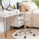Swivel Acrylic Armless Adjustable Height Office Chair by LJGDeals