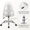 Swivel Acrylic Armless Adjustable Height Office Chair by DirectDeals