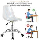 Swivel Acrylic Armless Adjustable Height Office Chair by LJGDeals