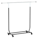 Rolling Clothes Rack Extendable Garment Stand for Hanging Clothes by DirectDeals