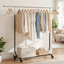Rolling Clothes Rack Extendable Garment Stand for Hanging Clothes by LJGDeals
