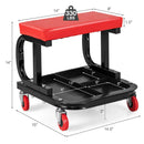 Rolling Creeper with Classified Tool Tray and Cushioned Seat by LJGDeals