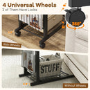 Rolling Height Adjustable Sofa End Side Table by LJGDeals
