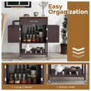 Rolling Kitchen Island Cart with Drawer and Towel Rack by LJGDeals