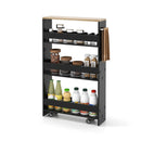 Rolling Kitchen Slim Storage Cart Mobile Shelving Organizer with Handle by LJGDeals