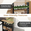 Rolling Kitchen Slim Storage Cart Mobile Shelving Organizer with Handle by LJGDeals
