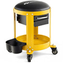 Rolling Mechanic Stool with Removable Padded Seat and Drawers by LJGDeals