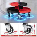 Rolling Mechanic Stool with Adjustable Height and Tool Trays by LJGDeals