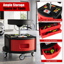 Rolling Mechanic Stool with Cushioned Seat & Tool Trays 330 LBS by LJGDeals