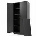 Rolling Metal Storage Cabinet 73" Lockable with 4 Wheels by DirectDeals