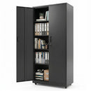 Rolling Metal Storage Cabinet 73" Lockable with 4 Wheels by LJGDeals
