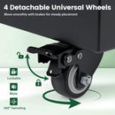 Rolling Metal Storage Cabinet 73" Lockable with 4 Wheels by LJGDeals