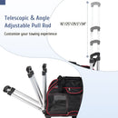 Rolling Pet Carrier with Wheels & Telescopic Handle
