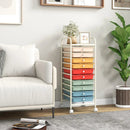 10 Drawer Rolling Storage Cart Organizer with 4 Universal Casters by LJGDeals