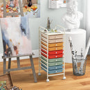 10 Drawer Rolling Storage Cart Organizer with 4 Universal Casters by LJGDeals