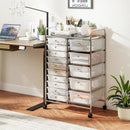 Rolling Storage Cart 15-Drawer Trolley with Chrome Plated Metal Frame by LJGDeals