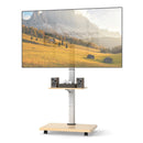 Rolling TV Stand on Wheels Mobile TV Cart for 32-75 Inch TVs Portable AV Cart by LJGDeals