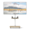 Rolling TV Stand on Wheels Mobile TV Cart for 32-75 Inch TVs Portable AV Cart by LJGDeals