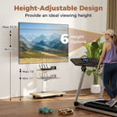 Rolling TV Stand on Wheels Mobile TV Cart for 32-75 Inch TVs Portable AV Cart by DirectDeals