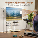 Rolling TV Stand on Wheels Mobile TV Cart for 32-75 Inch TVs Portable AV Cart by LJGDeals