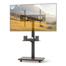 Rolling TV Stand on Wheels Mobile TV Cart for 32-75 Inch TVs Portable AV Cart by DirectDeals