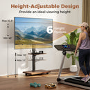 Rolling TV Stand on Wheels Mobile TV Cart for 32-75 Inch TVs Portable AV Cart by DirectDeals