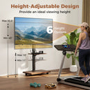 Rolling TV Stand on Wheels Mobile TV Cart for 32-75 Inch TVs Portable AV Cart by LJGDeals