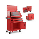 6-Drawer Rolling Tool Storage Chest Cabinet with Universal Wheels and Hooks by LJGDeals