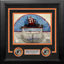 Ron Hextall Above the Crease Philadelphia Flyers Autographed 8" x 10" Framed Hockey Photo by Dynasty Sports & Framing