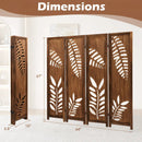 Room Divider 5.6 FT Folding Partition Stand with Double Action Metal Hinges by LJGDeals
