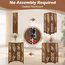Room Divider 5.6 FT Folding Partition Stand with Double Action Metal Hinges by LJGDeals