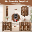 Room Divider 5.6 FT Folding Partition Stand with Double Action Metal Hinges by LJGDeals