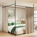 Room Divider Curtain Rod with Adjustable Floor to Ceiling Tension Rod (Curtains Not Included) by LJGDeals