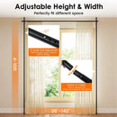 Room Divider Curtain Rod with Adjustable Floor to Ceiling Tension Rod (Curtains Not Included) by LJGDeals
