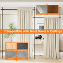 Room Divider Curtain Rod with Adjustable Floor to Ceiling Tension Rod (Curtains Not Included) by LJGDeals