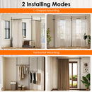 Room Divider Curtain Rod with Adjustable Floor to Ceiling Tension Rod (Curtains Not Included) by DirectDeals