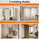 Room Divider Curtain Rod with Adjustable Floor to Ceiling Tension Rod (Curtains Not Included) by LJGDeals