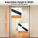 Room Divider Curtain Rod with Adjustable Floor to Ceiling Tension Rod No Drilling Required by LJGDeals