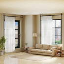 Room Divider Curtain Rod with Adjustable Floor to Ceiling Tension Rod No Drilling Required by LJGDeals
